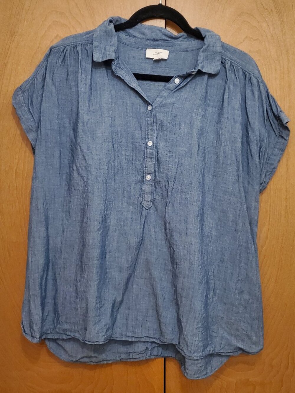 Loft Half Button Collared Shirt